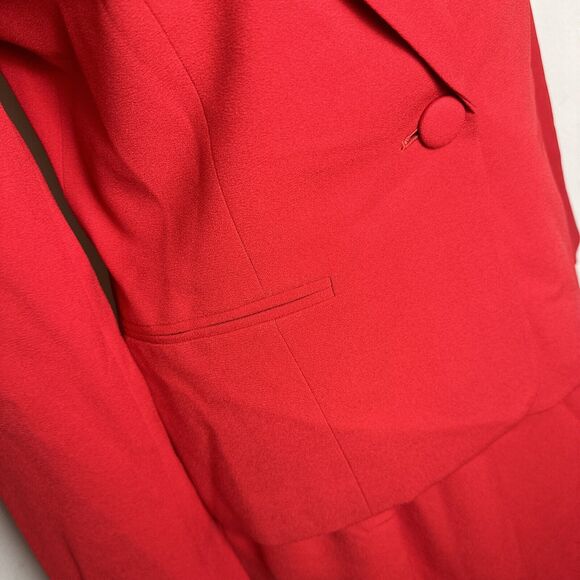 NWT Vintage Saville 2 Piece Suit Red Jacket Skirt Lined Classic Size 8 NWT - Picture 4 of 13